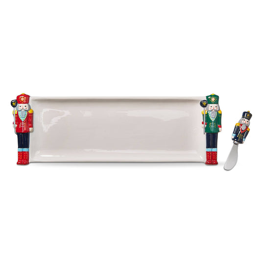 Nutcracker Serving Platter & Spreader Set