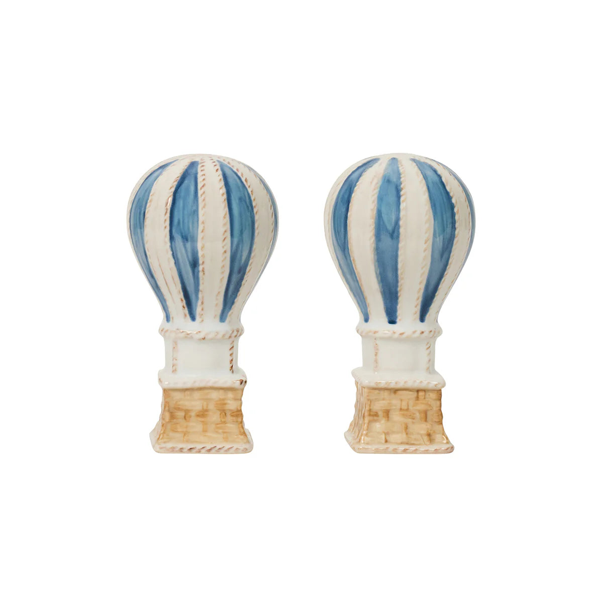 Juliska L'Amour Toujours Hot Air Balloon Salt & Pepper Shakers - Chambray