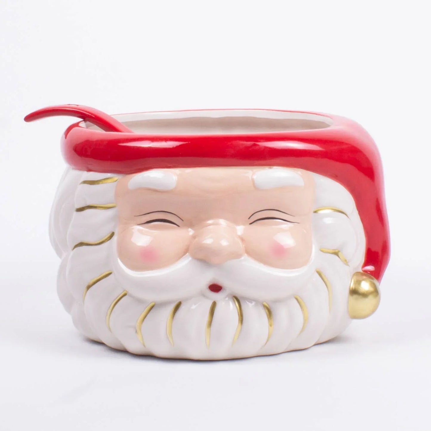 Red Santa Punch Bowl & Ladle - Marcel’s Culinary Experience