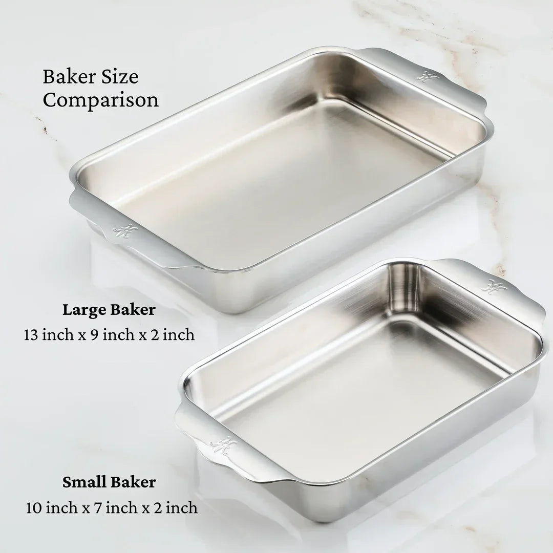 Hestan Provisions OvenBond Stainless-Steel Rectangular Baker 10x7 - Marcel’s Culinary Experience