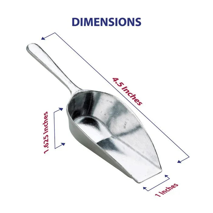 Flat Bottom Food Utility Scoop, 4.5in - Marcel’s Culinary Experience