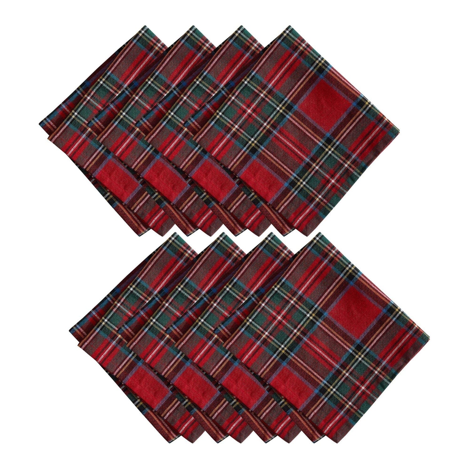 Stowe Tartan Holiday Plaid Cotton Napkins, sold individually 17x17 - Marcel’s Culinary Experience