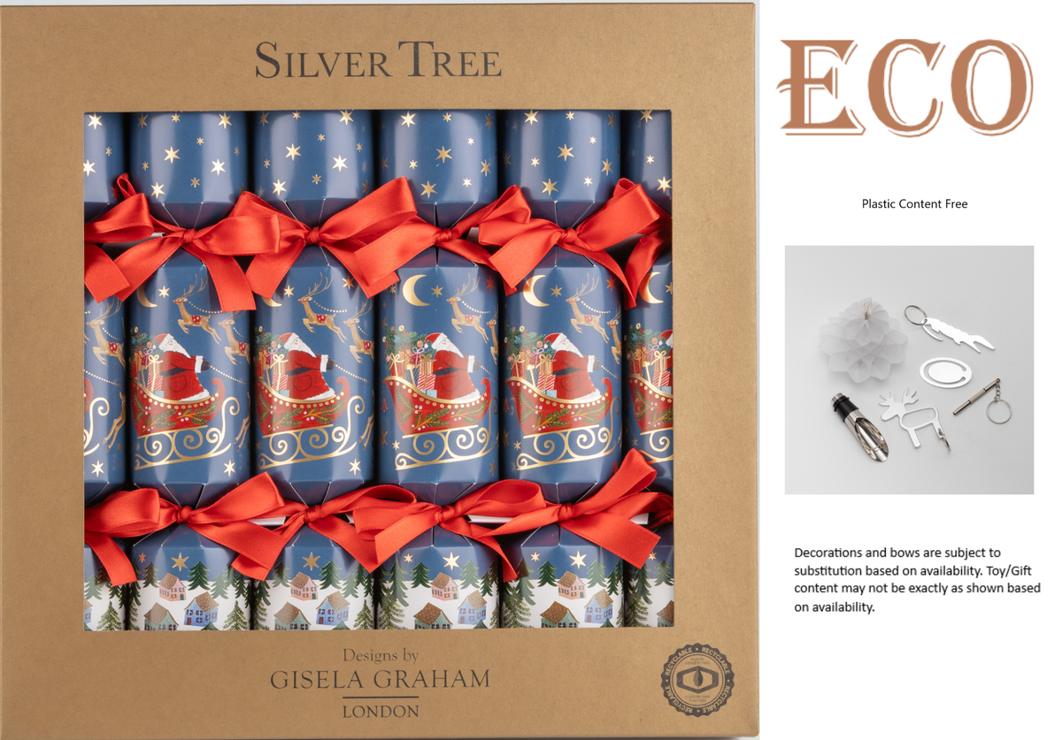 Christmas Night Crackers - Set of 6