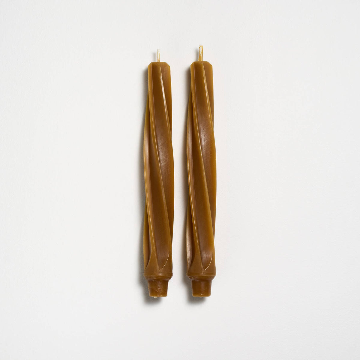 Greentree Home Twist Taper Handmade Beeswax Candles 9"