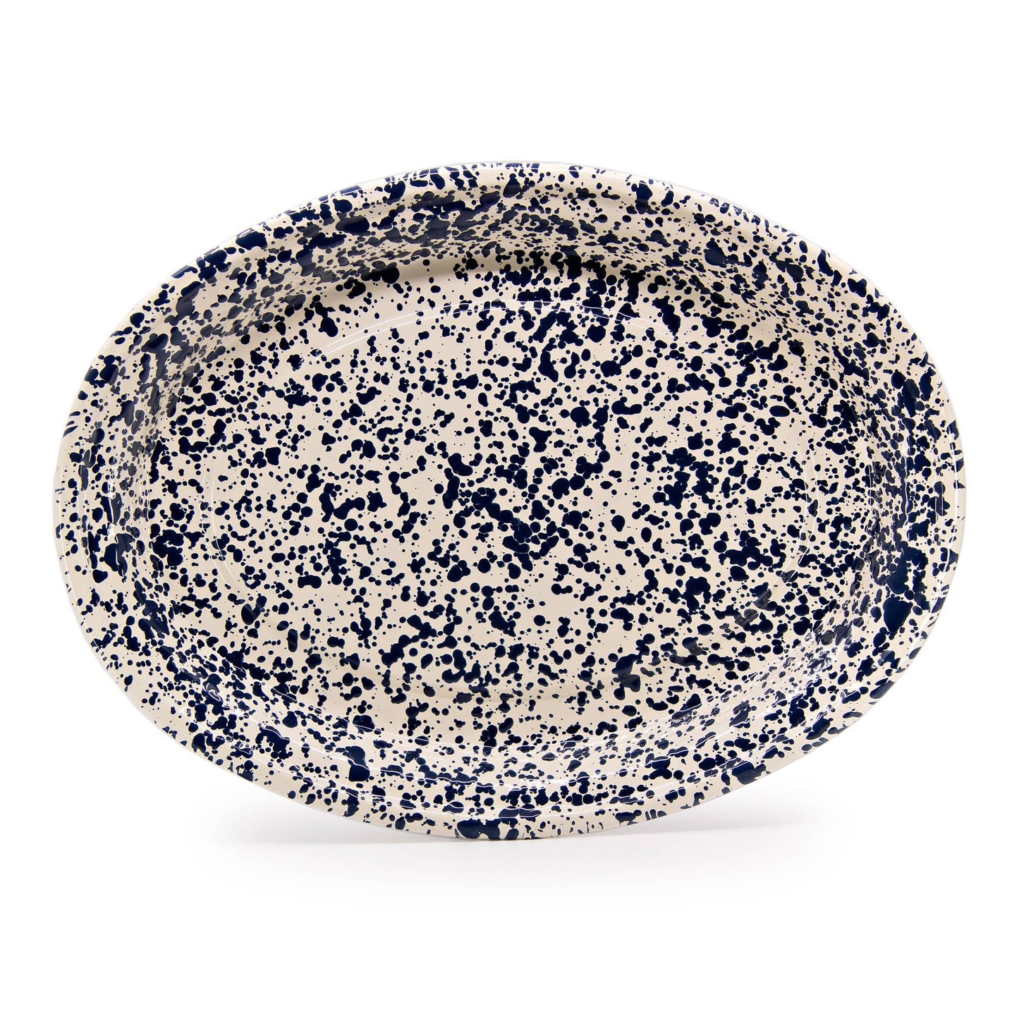 Crow Canyon Splatter Enamelware Oval Platter - Marcel’s Culinary Experience