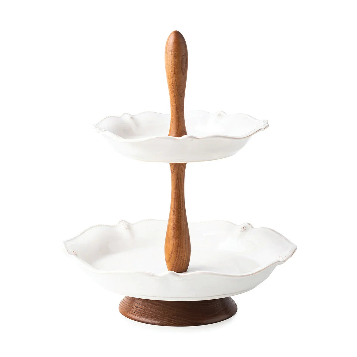 Juliska Berry & Thread Two Tiered Server, Whitewash
