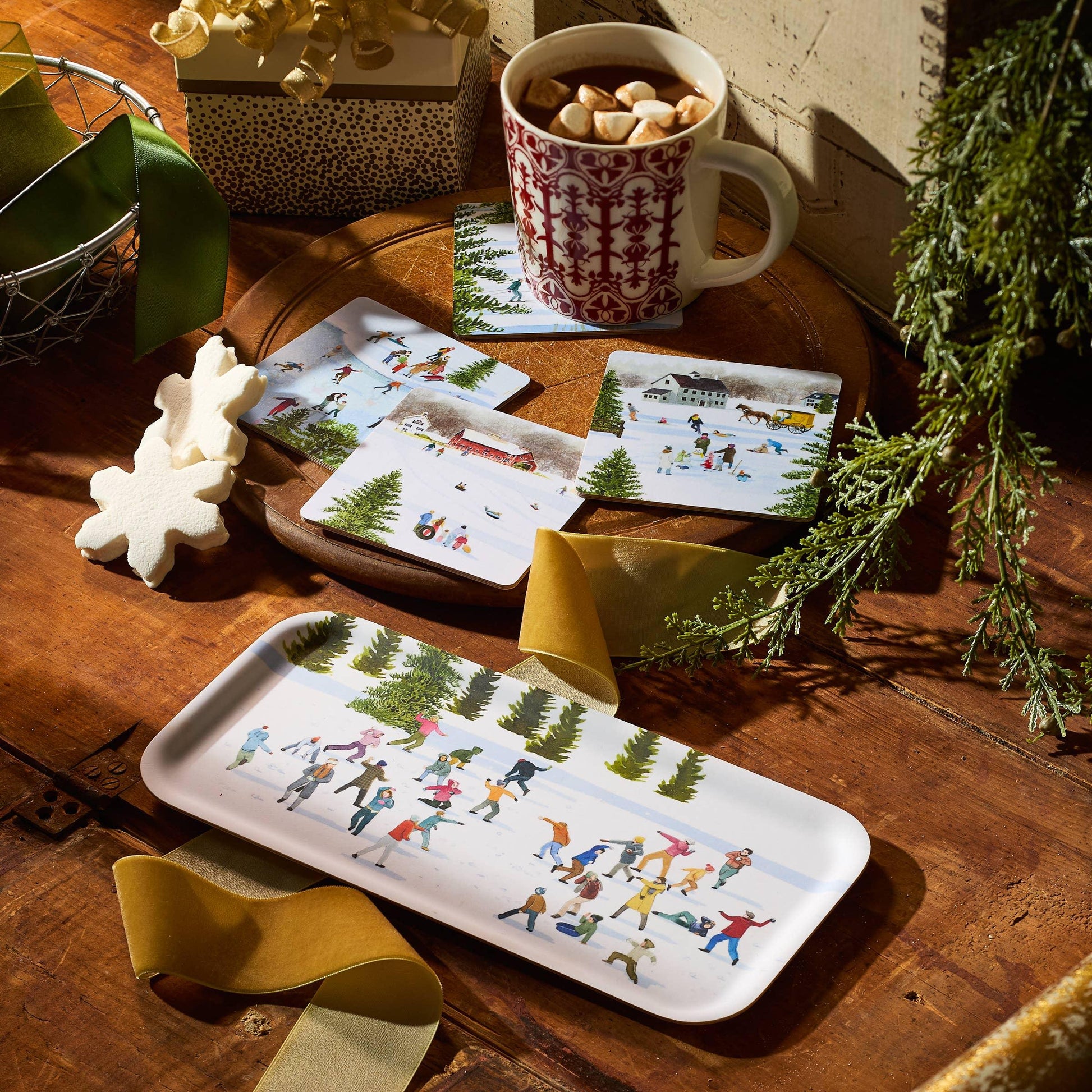 Caskata X Felix Doolittle Snowball Fun Small Rectangular Tray - Marcel’s Culinary Experience