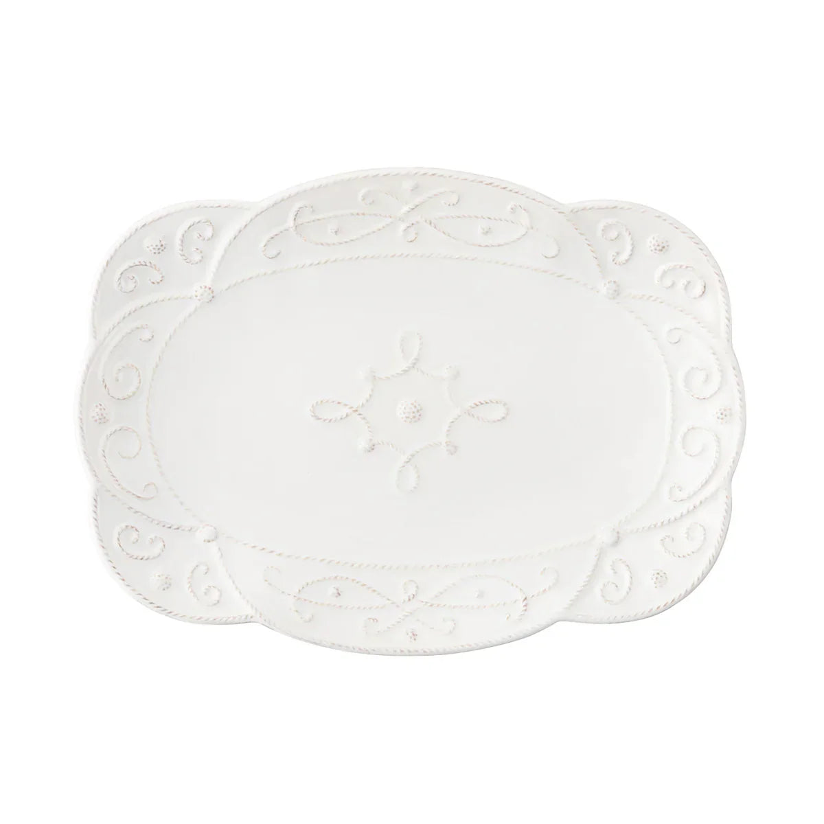 Juliska Jardins du Monde 15" Platter - Whitewash