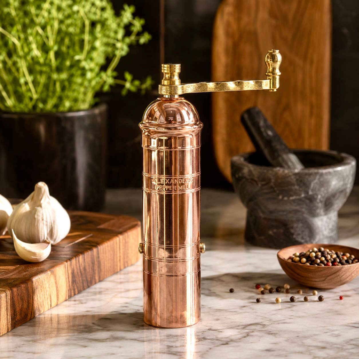 Small Copper Mill 7" Pepper Grinder
