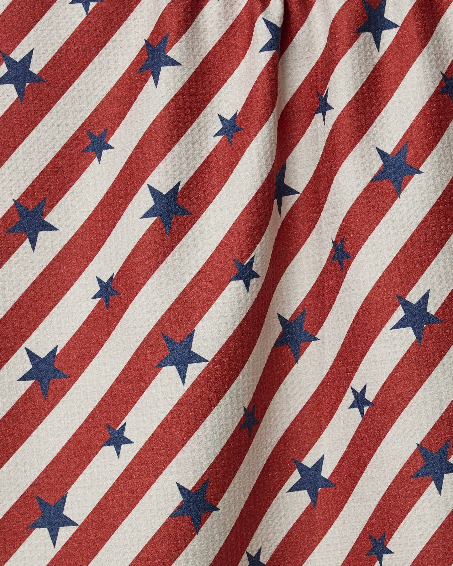 Geometry Patriotic Stripe Tea Towel