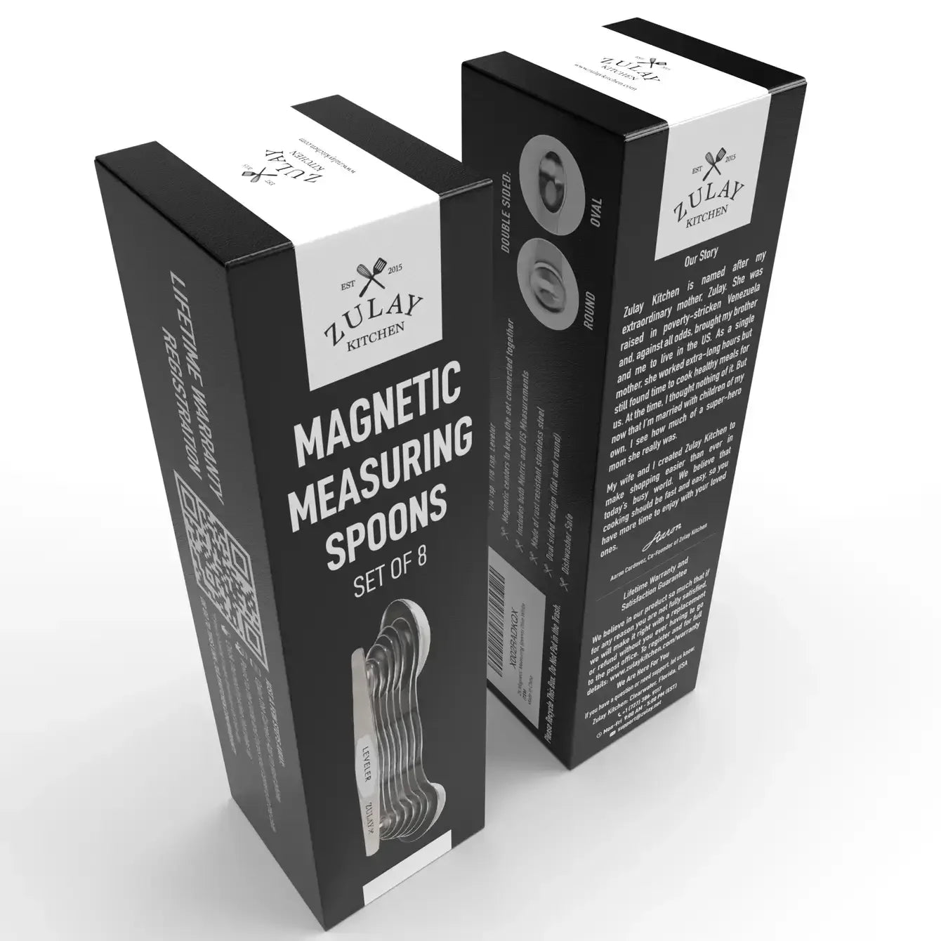 Stackable Magnetic Spoons Set of 8