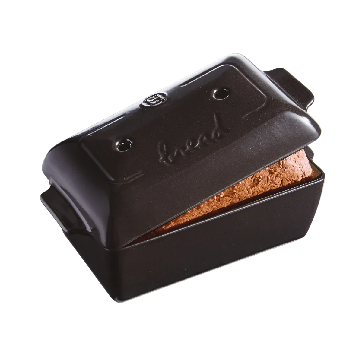 Emile Henry Rectangle Bread Baker Charcoal - Marcel’s Culinary Experience