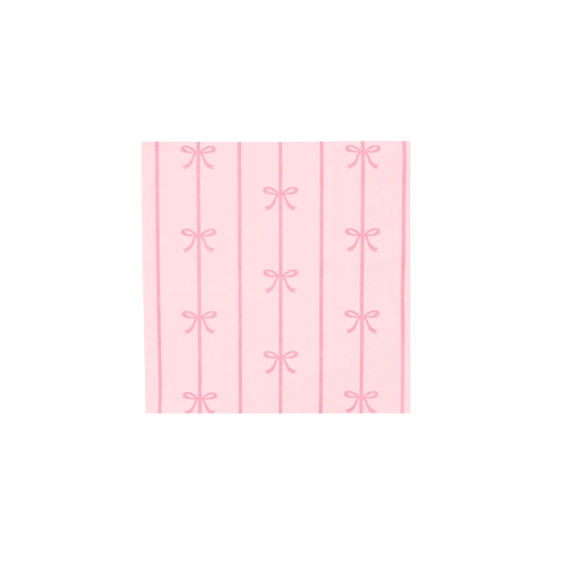 PETAL PINK SIGNATURE BOW SMALL NAPKINS - Marcel’s Culinary Experience