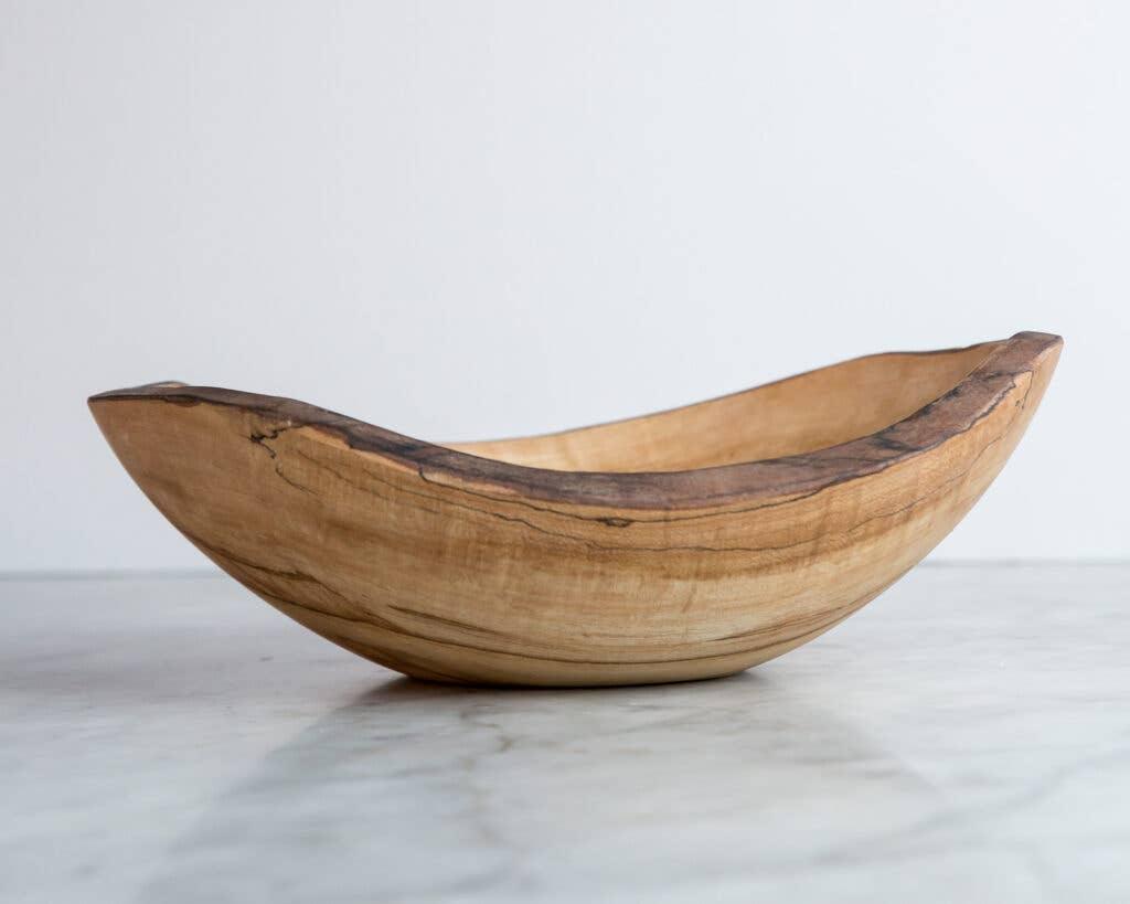 Peterman's 10" SPALTED MAPLE OVAL BOWL - Marcel’s Culinary Experience