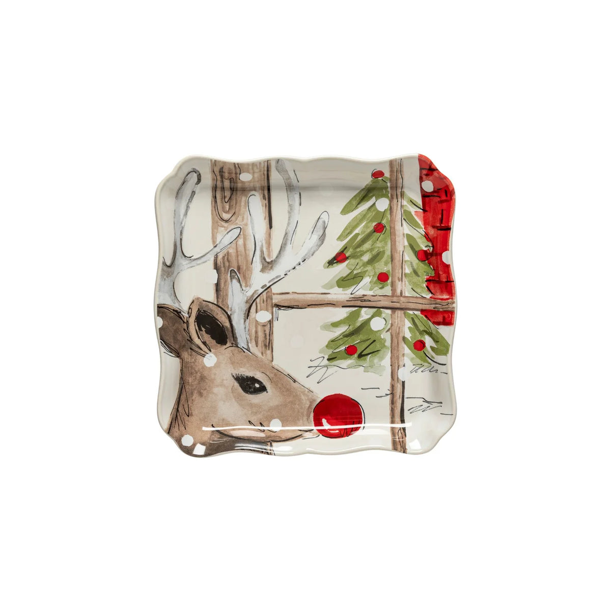 Costa Nova Deer Friends Square Tray