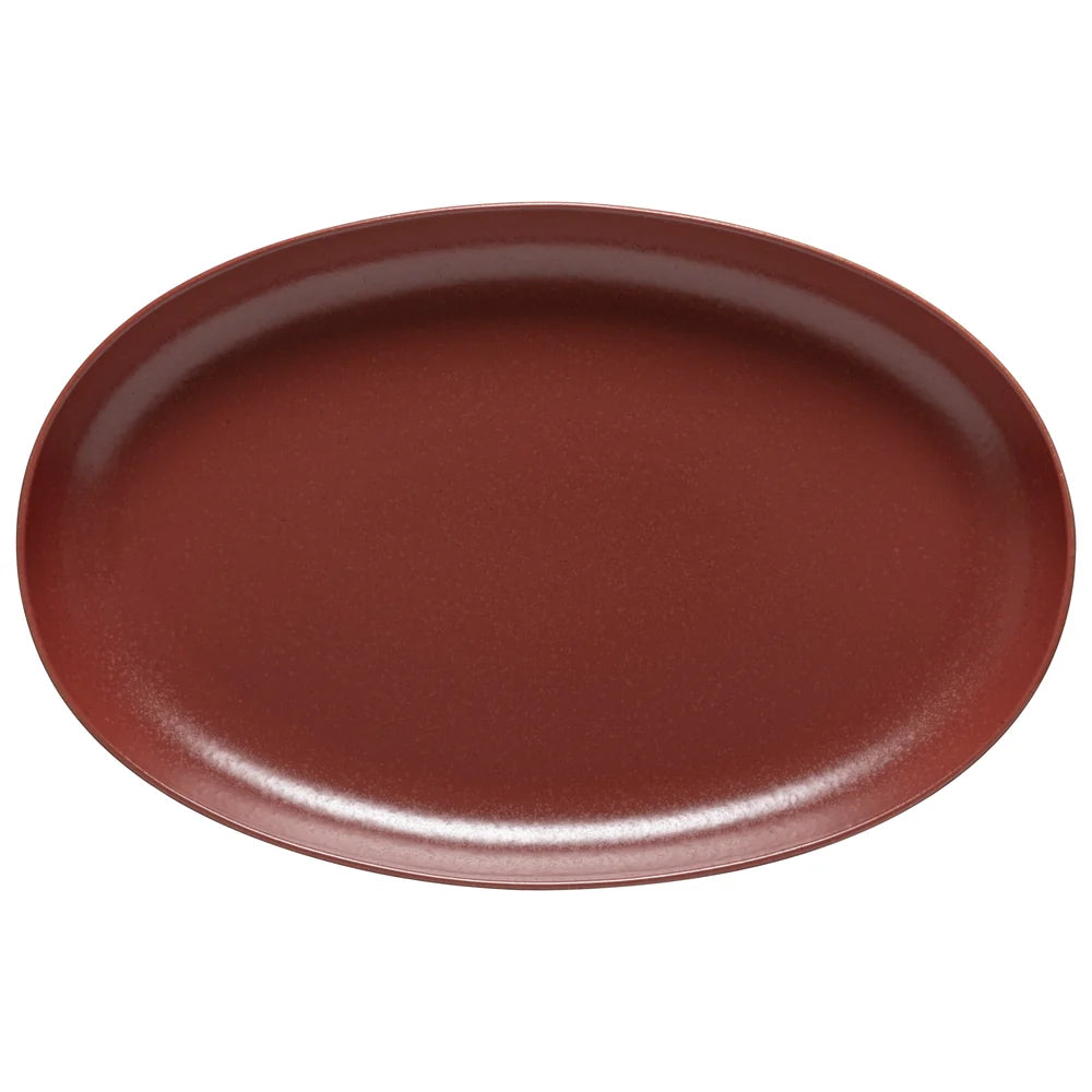Pacifica Large Oval Platter – Cayenne Red