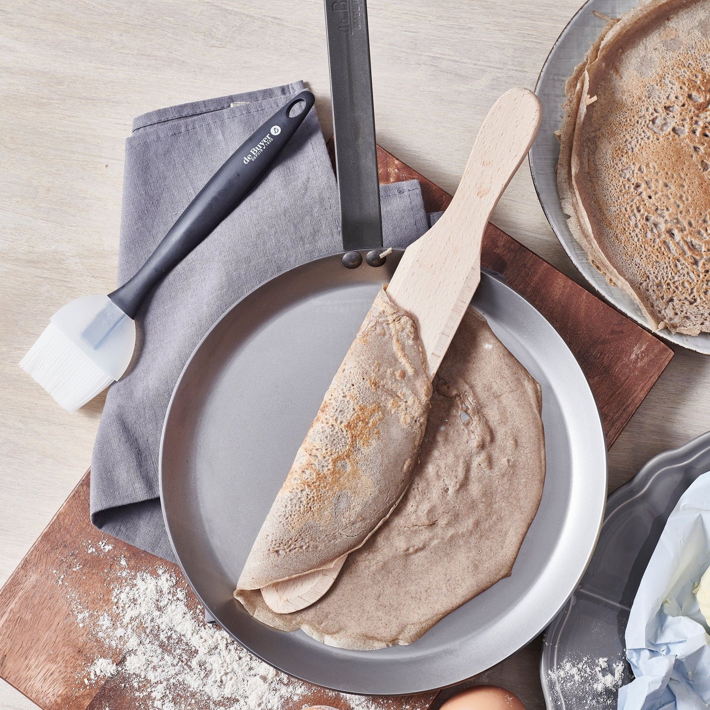 DeBuyer MINERAL B Carbon Steel Crepe & Tortilla Pan