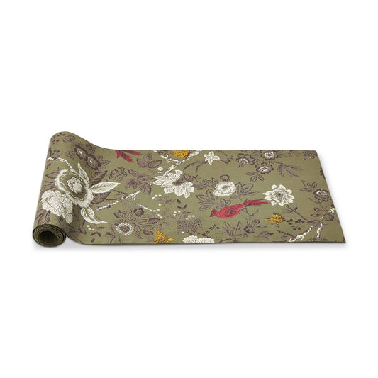 Autumn Toile Cotton Table Runner | 72 Inch