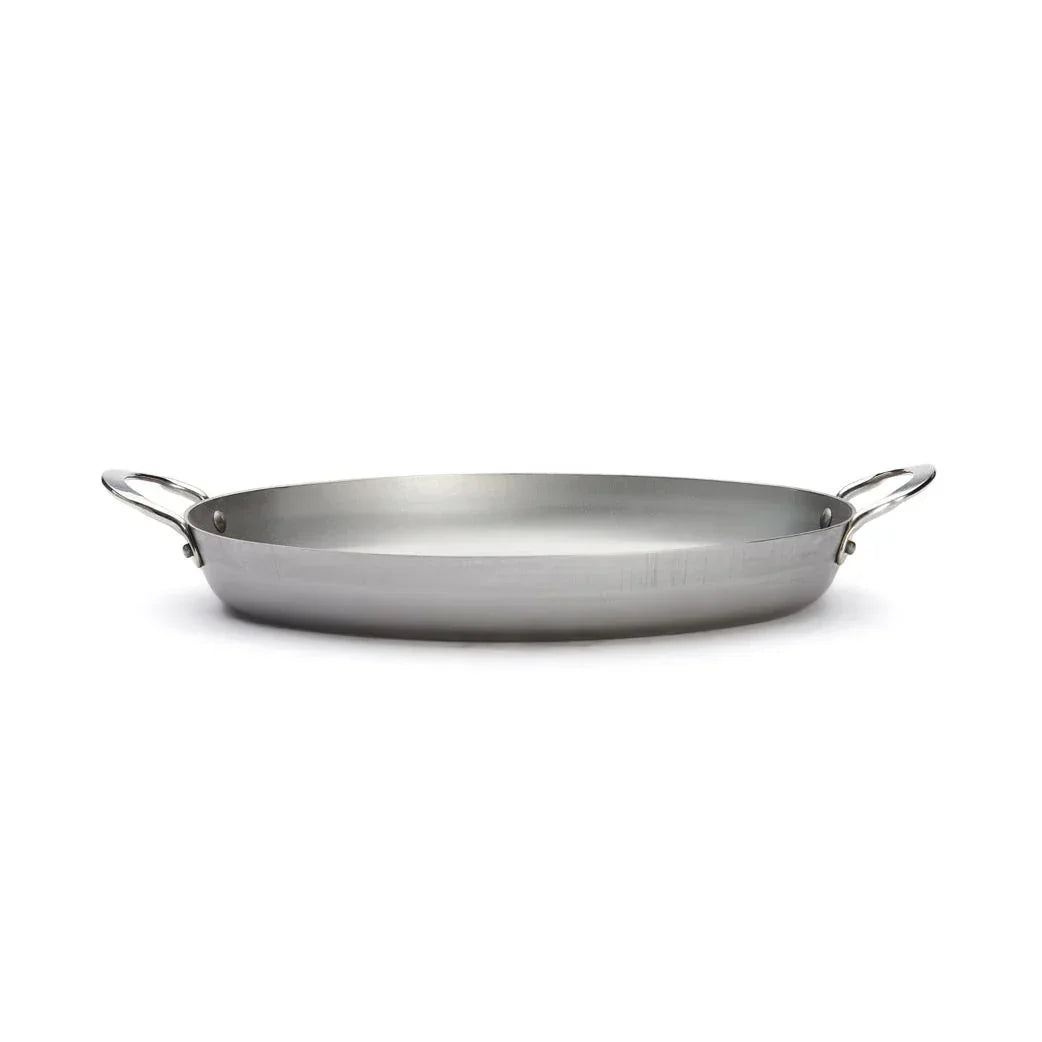 DeBuyer MINERAL B Carbon Steel Oval Roasting Pan