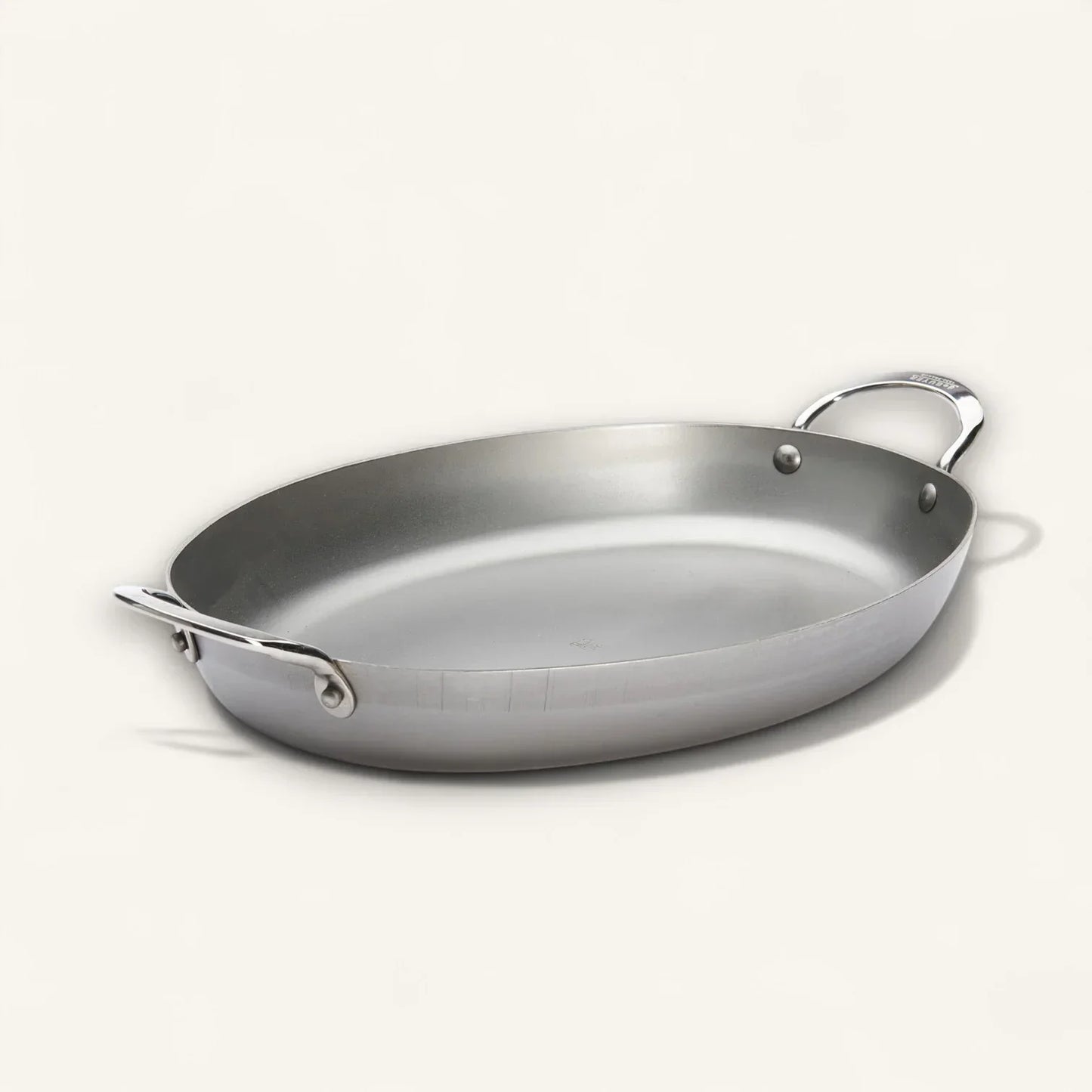 DeBuyer MINERAL B Carbon Steel Oval Roasting Pan