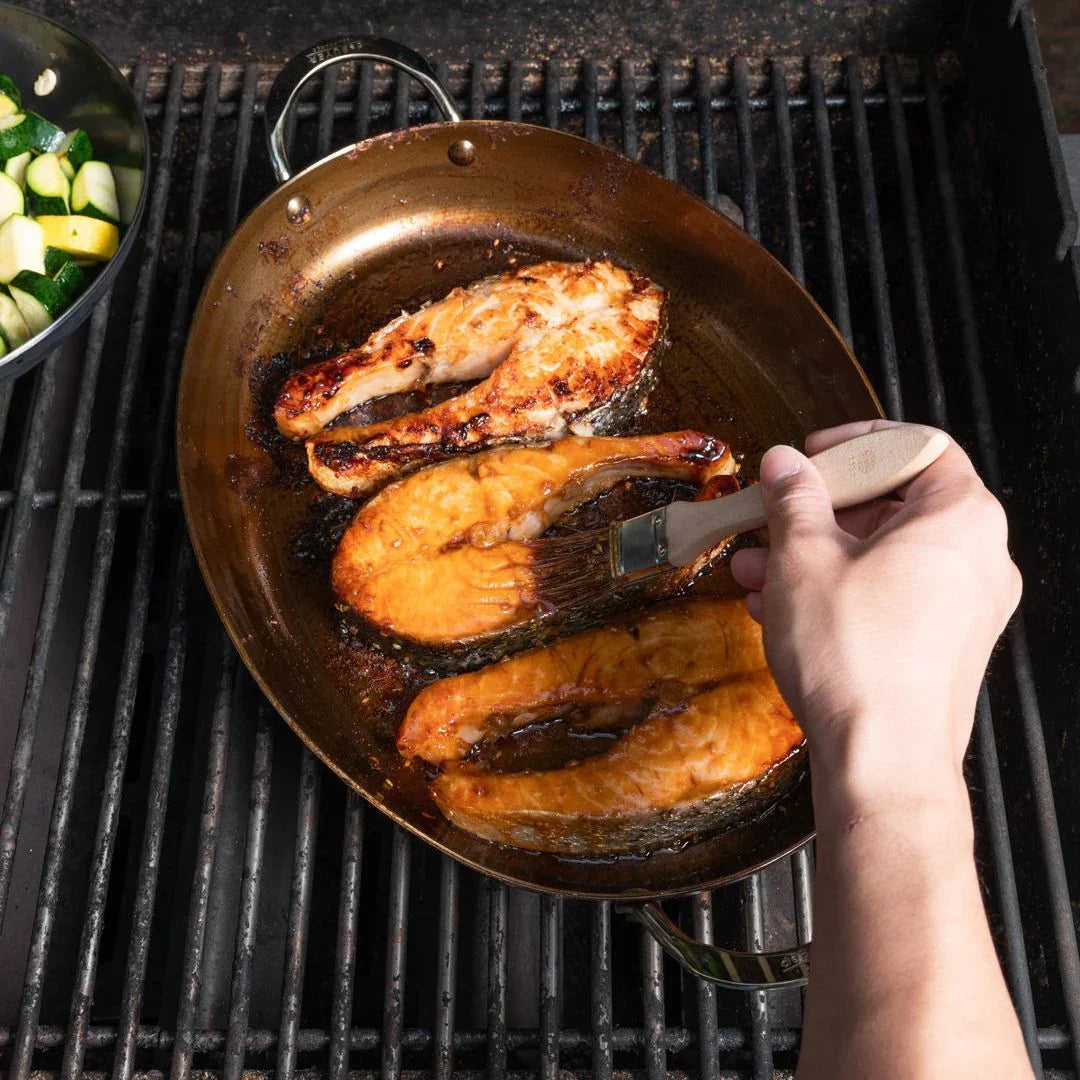 DeBuyer MINERAL B Carbon Steel Oval Roasting Pan
