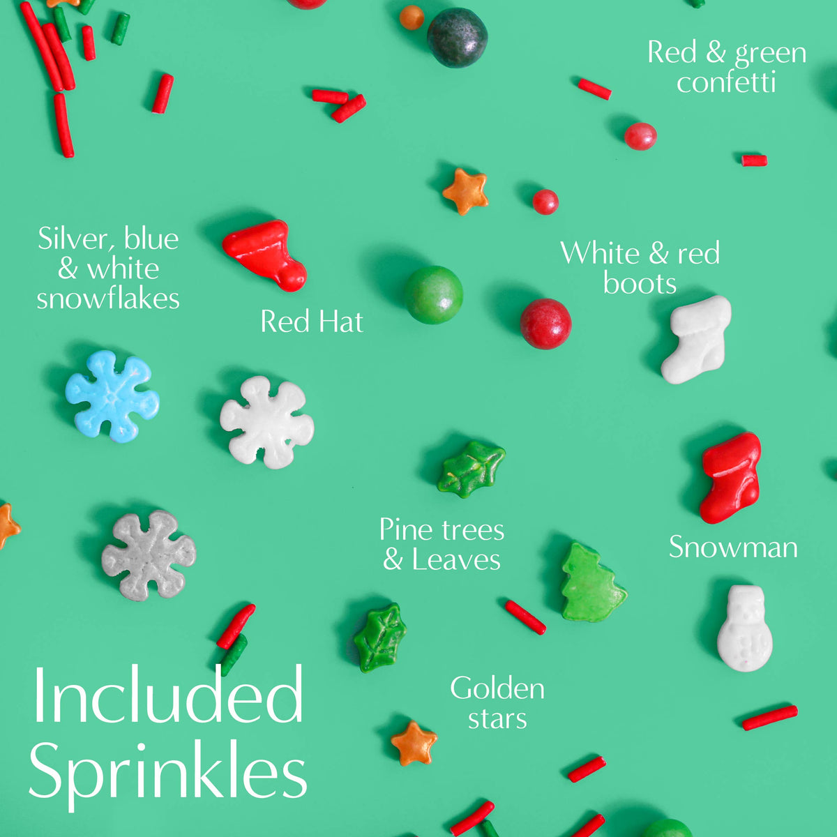 Sprinklemania Christmas Green Sprinkles, 3.5 oz Cube
