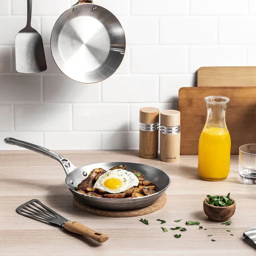 DeBuyer Mineral B Pro Carbon Steel Fry Pan - 8" - Marcel’s Culinary Experience