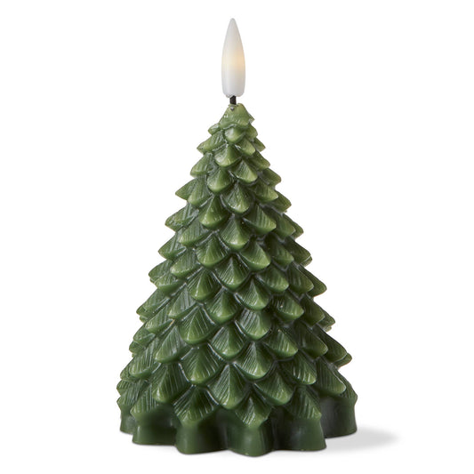 Small Green Pine Tree LED Candle