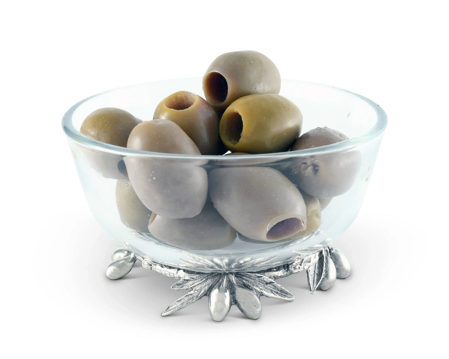 Vagabond House Olive Grove Glass & Pewter Bowl - Marcel’s Culinary Experience