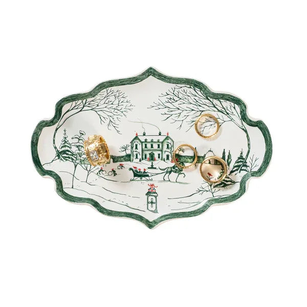 Juliska Country Estate Winter Frolic Gift Tray - Evergreen - Marcel’s Culinary Experience