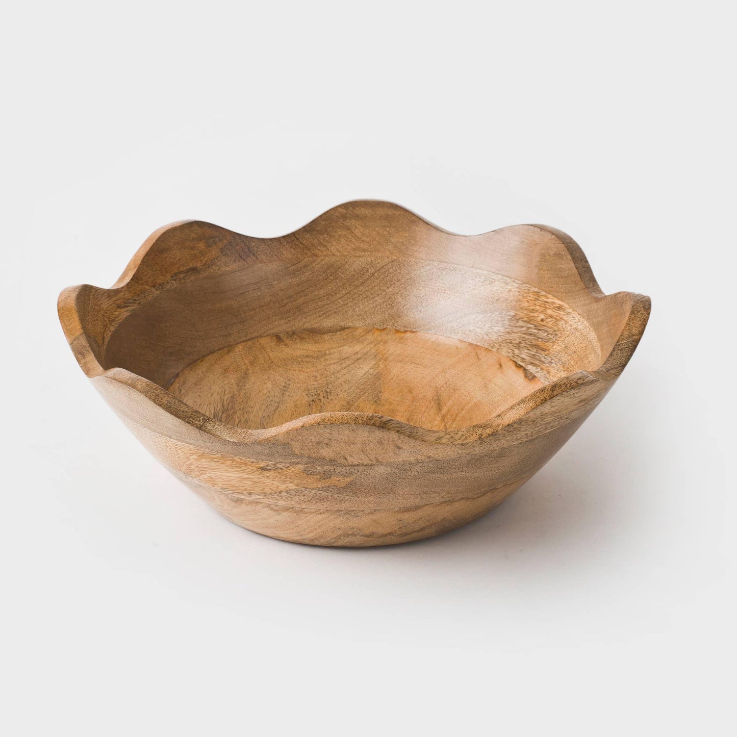 Scalloped Wooden Bowls - Marcel’s Culinary Experience