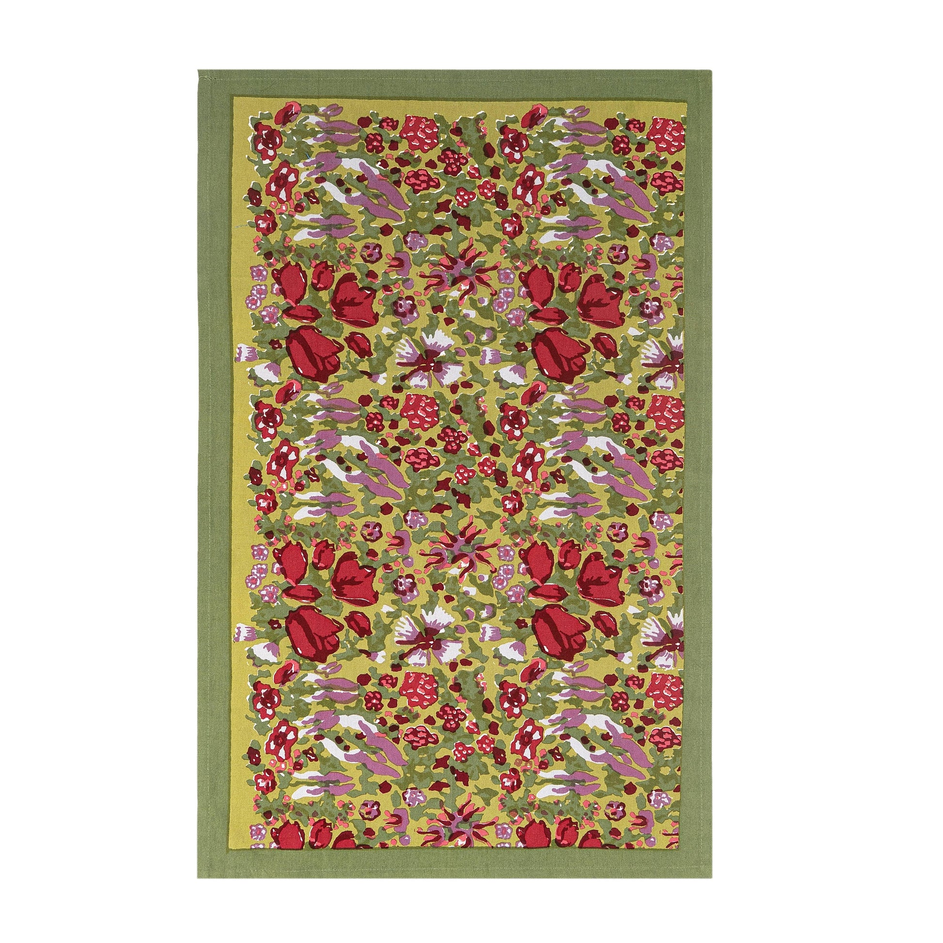 Couleur Nature Jardin Red & Green | Tea Towel - Marcel’s Culinary Experience