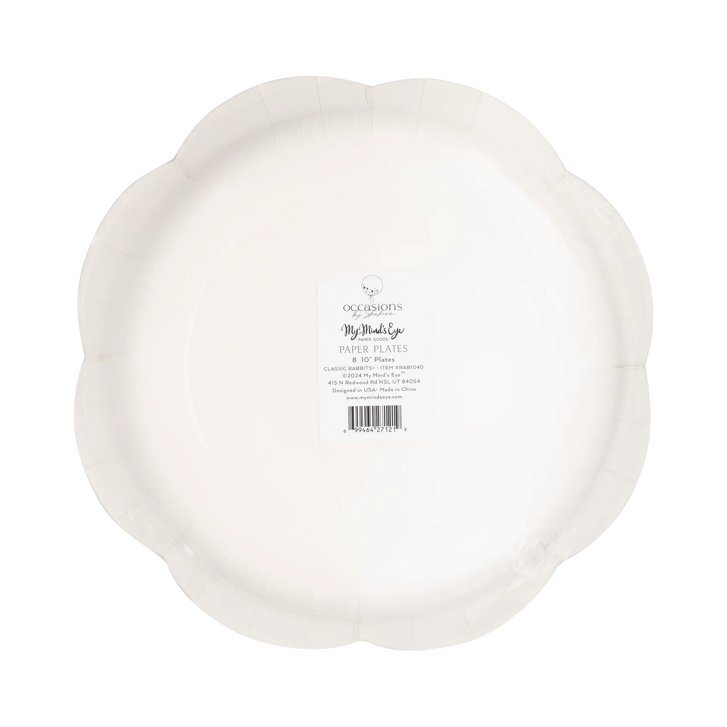 Occasions Rabbit Scatter Paper Plate - Marcel’s Culinary Experience