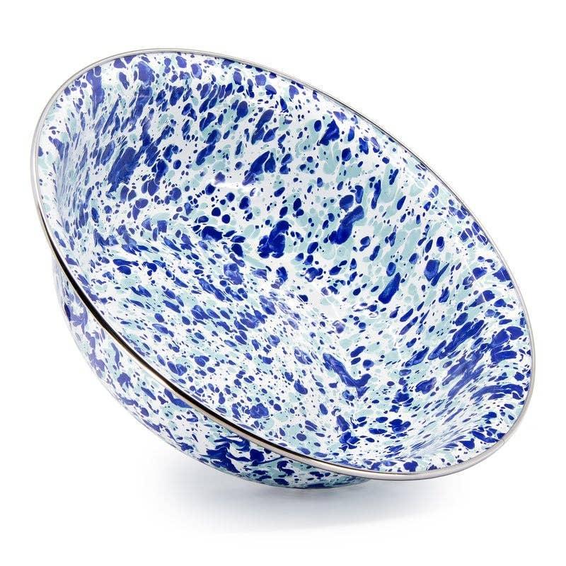 Golden Rabbit Enamelware Swirl Serving Bowl