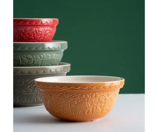 Mason Cash In The Forest S24 Bear Ochre Mixing Bowl 9.75" - Marcel’s Culinary Experience