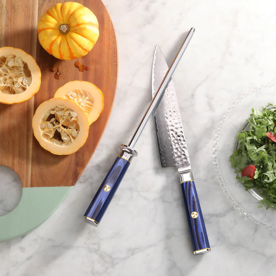 Cangshan KITA Series 9-Inch Honing Steel, Diamond-Coated Knife Sharpener