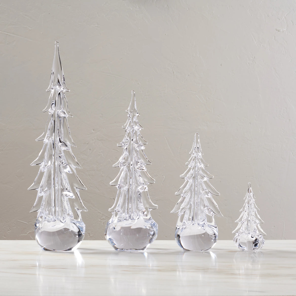 Simon Pearce Five-Sided Evergreen - 14 Inch