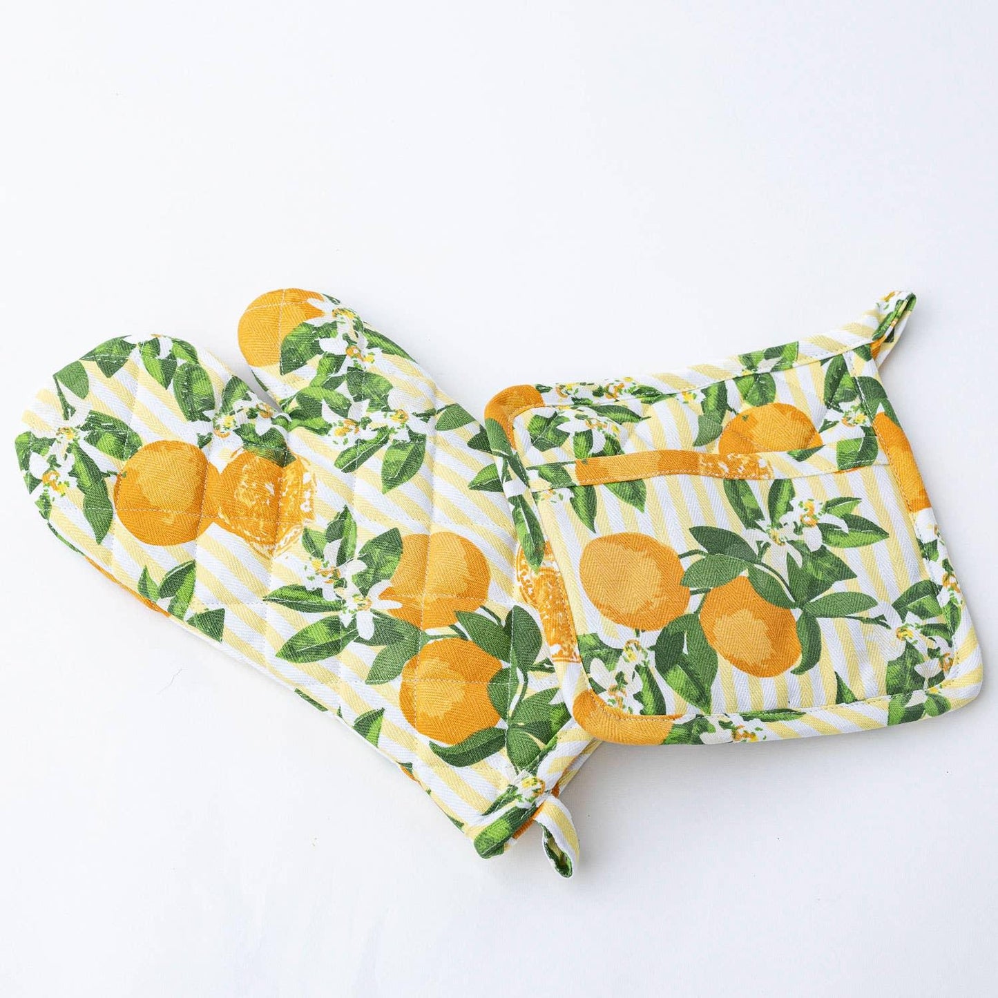 Orange Blossom Oven Mitt Set - Marcel’s Culinary Experience