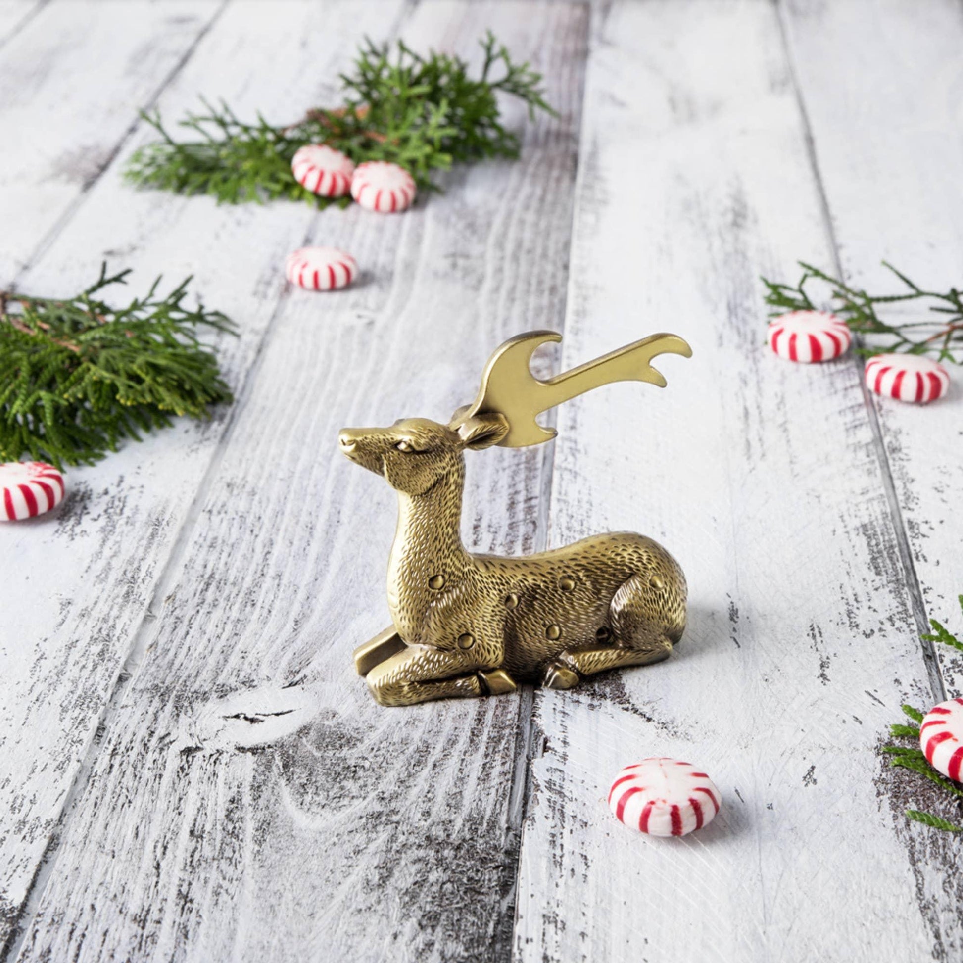 Gilded Brass Finished Deer Beer Bottle Opener - Marcel’s Culinary Experience