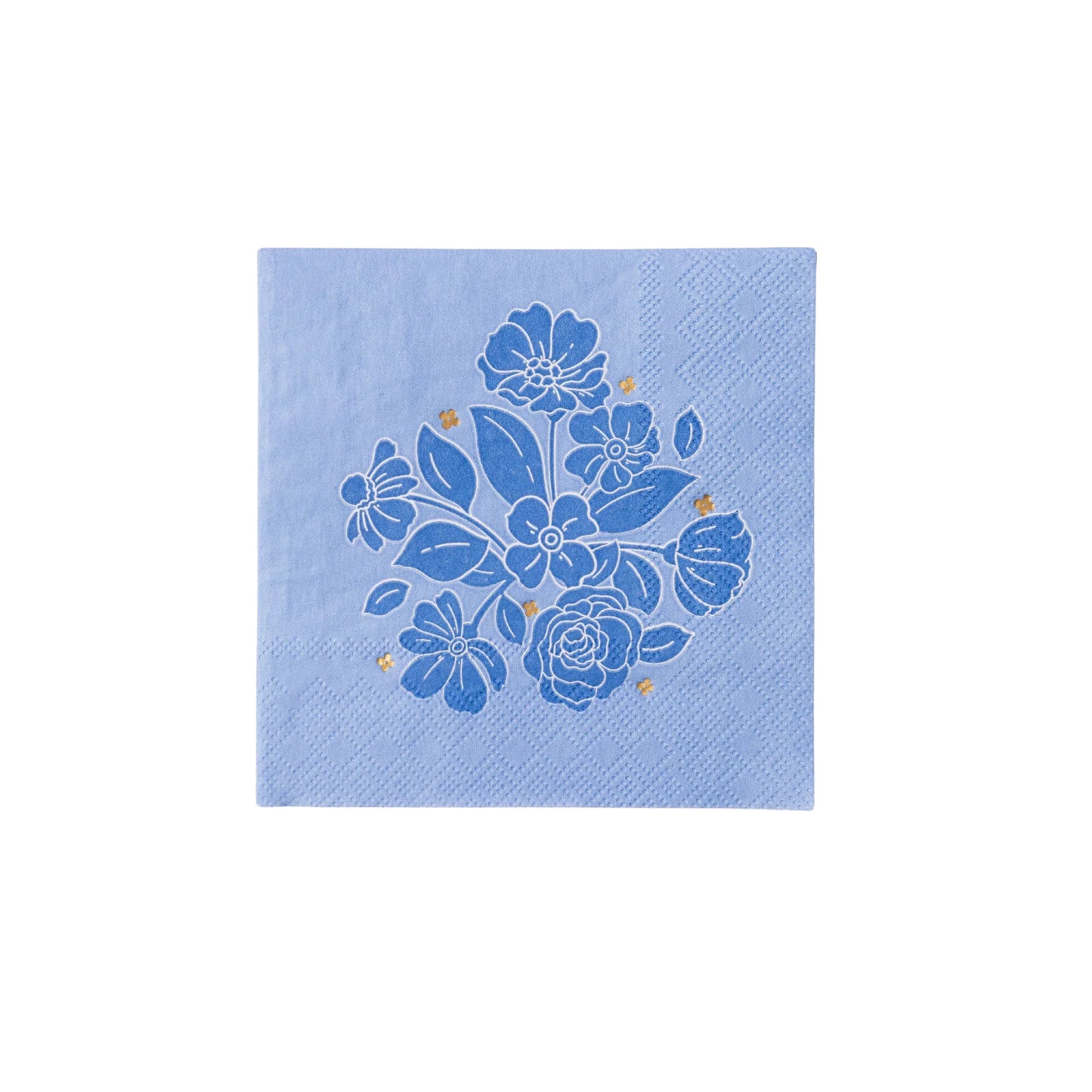 BELLE BLUE ELEGANT FLORAL COCKTAIL NAPKINS - Marcel’s Culinary Experience