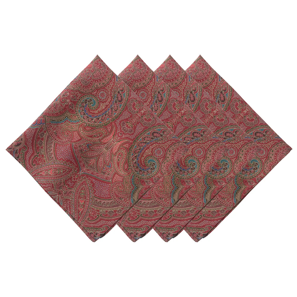 Juliska Paisley Napkin Set of 4 - Red