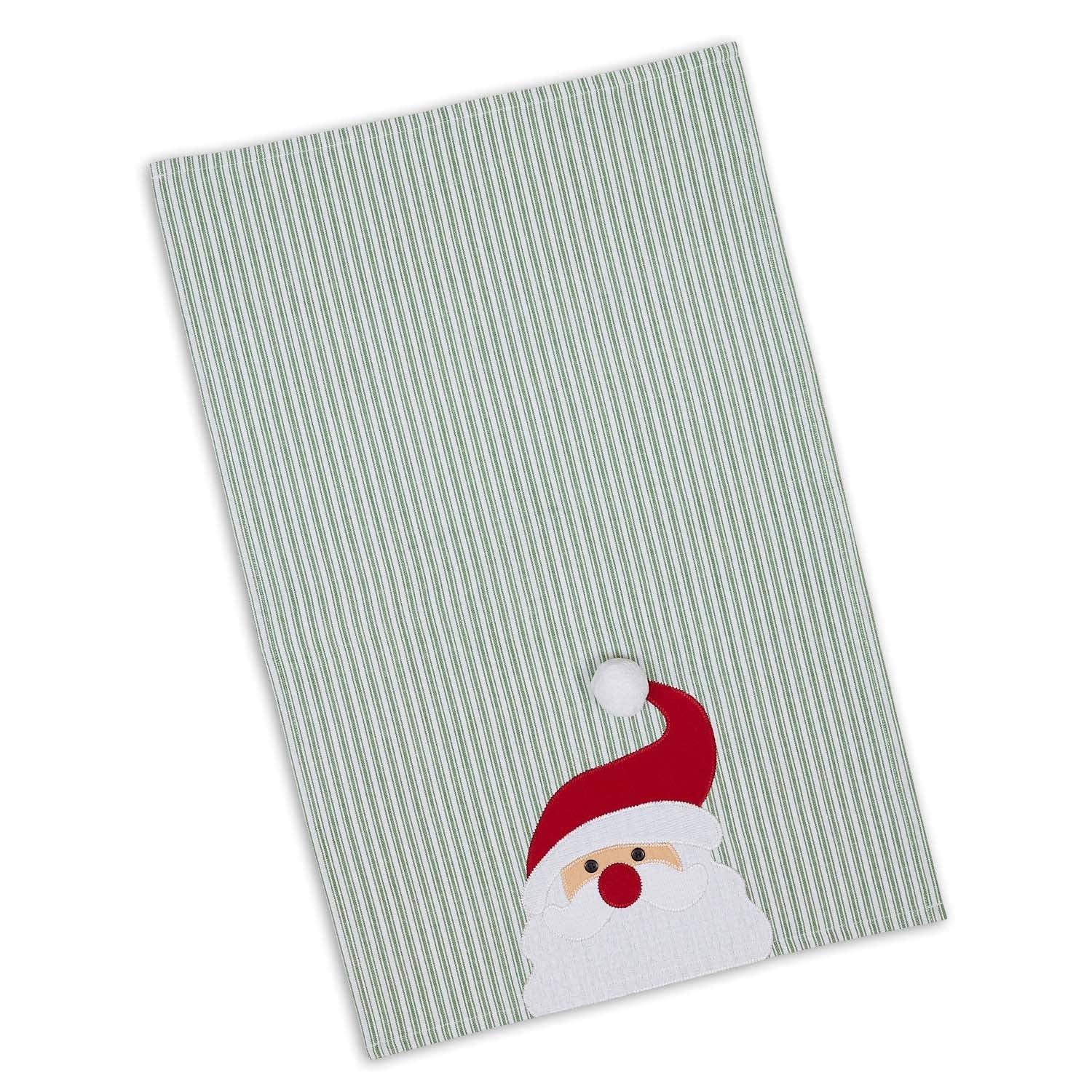 Santa Embellished Dishtowel - Marcel’s Culinary Experience