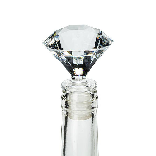 Round Cut Gem Bottle Stopper – 3"H