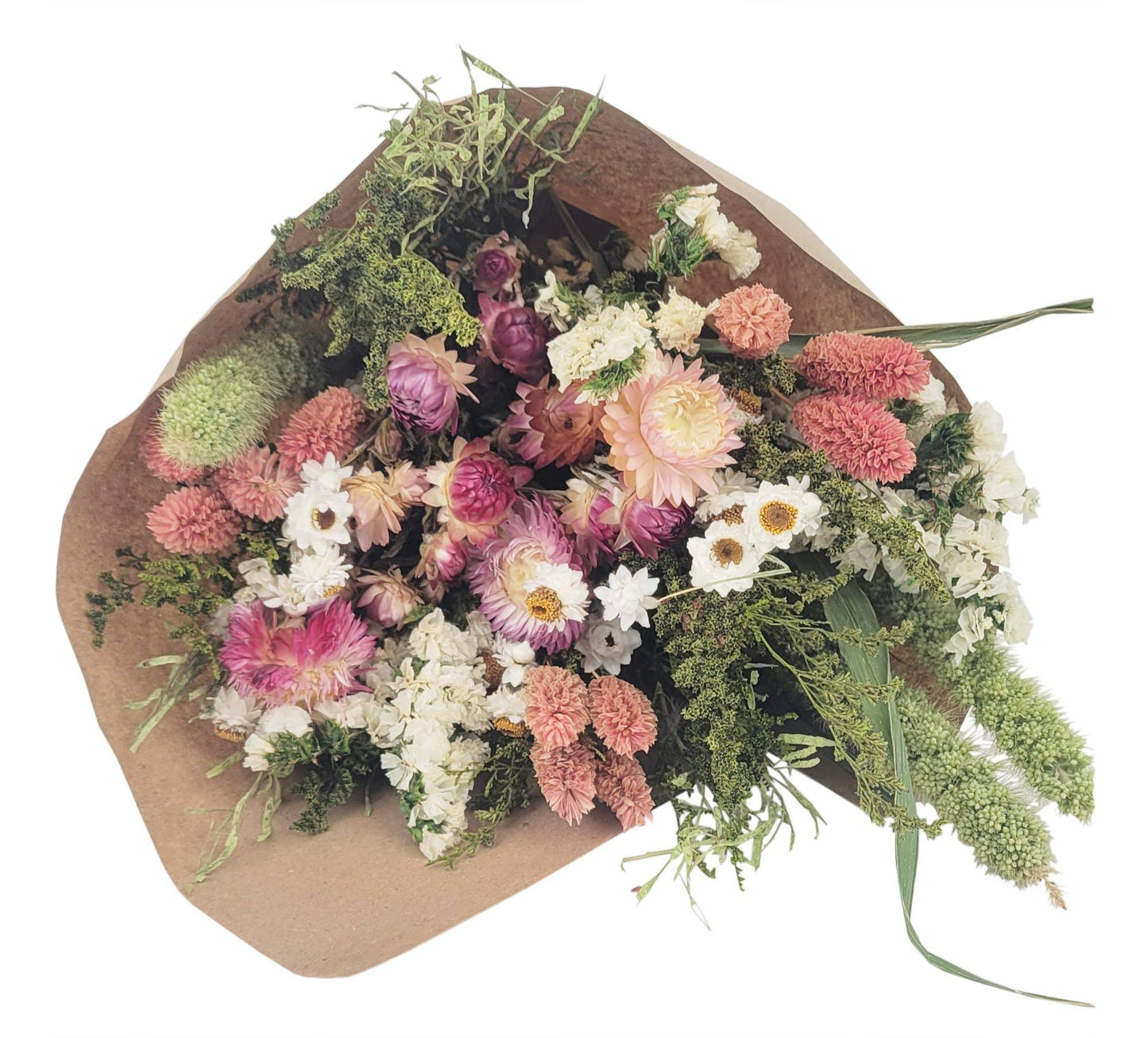 Pink Strawflower Love Floral Bouquet #207