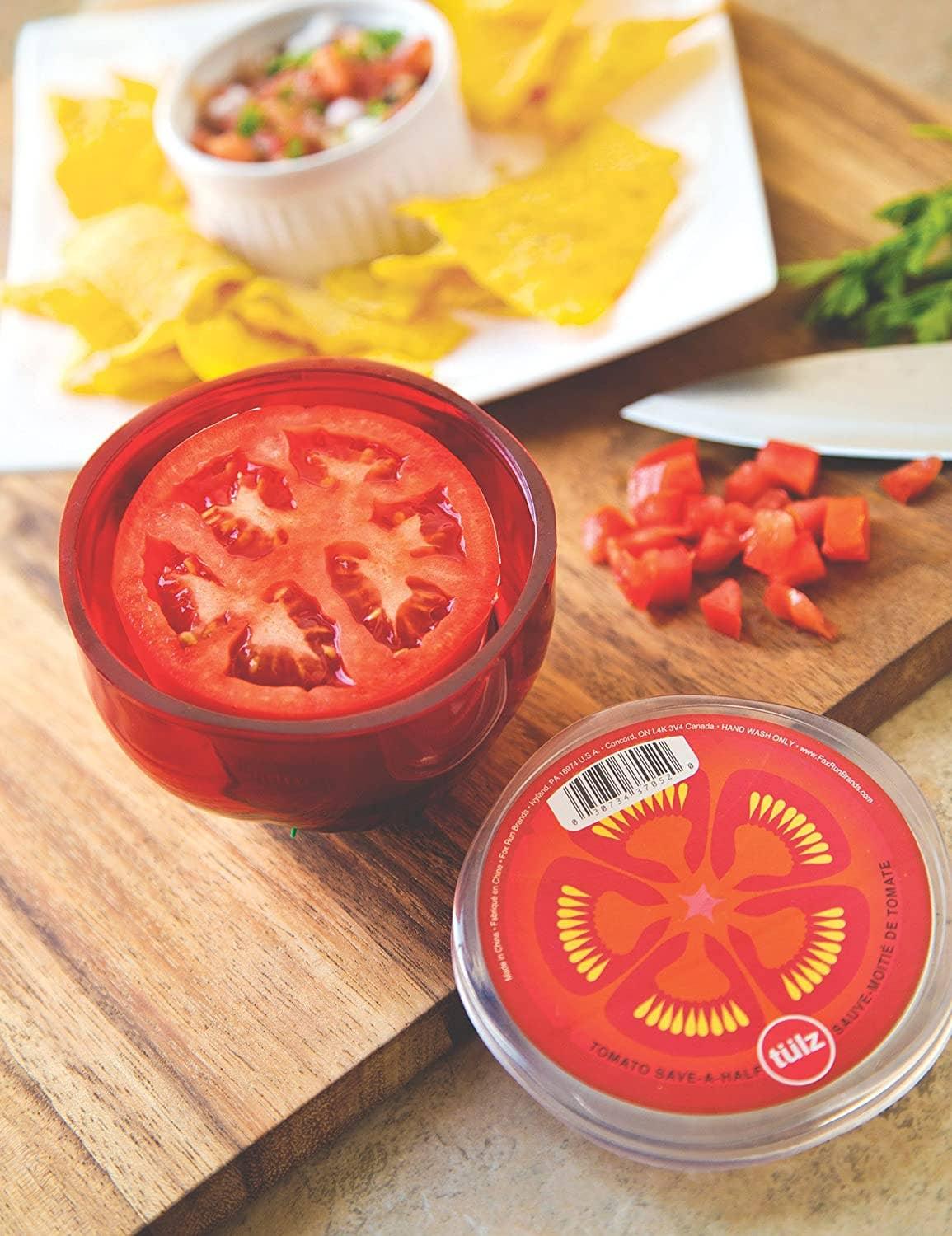 TULZ Tomato Save-A-Half, Red, 4" x 4" x 3" - Marcel’s Culinary Experience