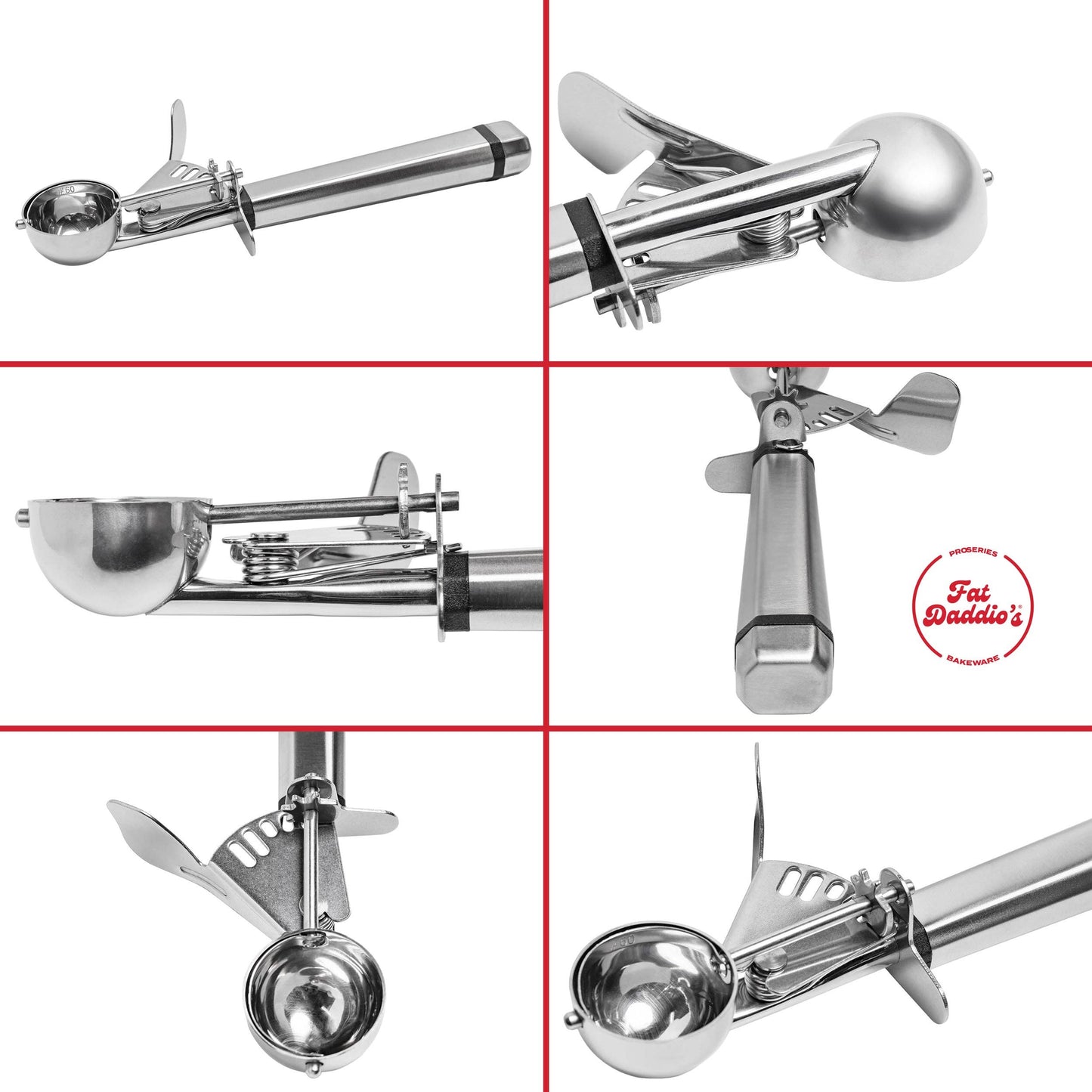 Fat Daddio's Stainless Steel Scoops
