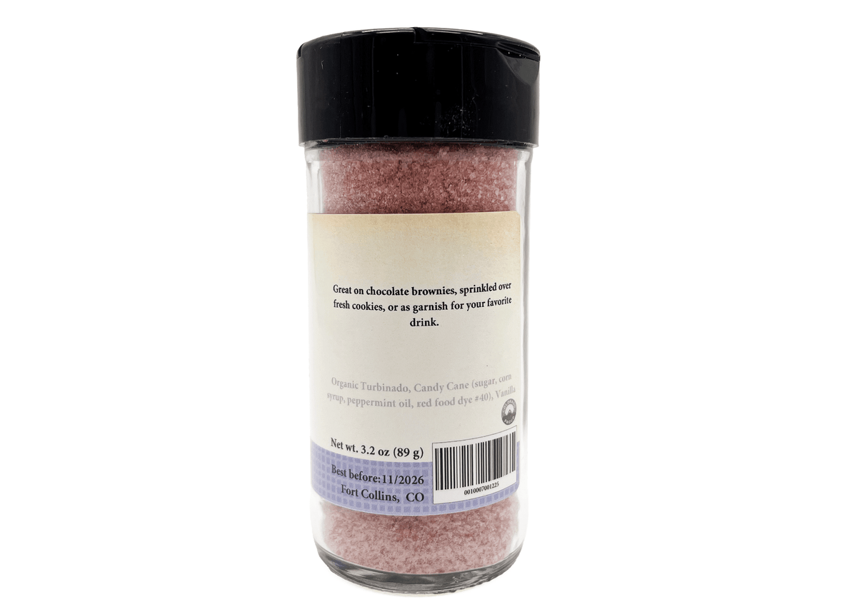Candy Cane Vanilla Gourmet Sugar for Baking & Cocktails