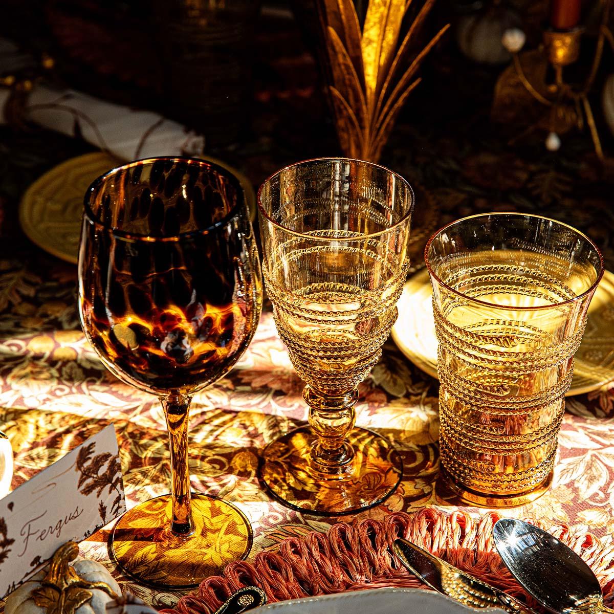 Juliska Puro Wine Glass - Tortoiseshell