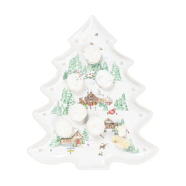 Juliska Berry & Thread North Pole 15" Tree Platter - Marcel’s Culinary Experience