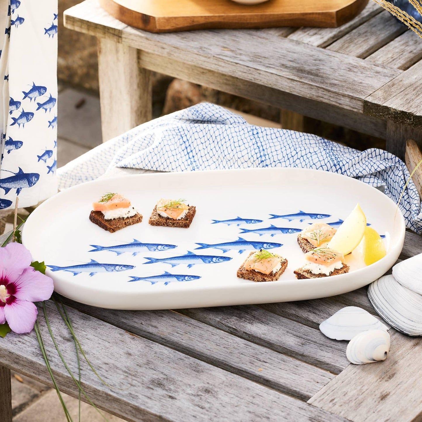 Caskata School of Fish Large Coupe Oval Platter